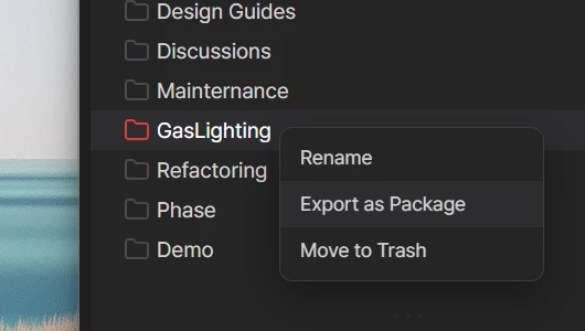 Drag out to Export
